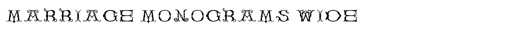 Marriage Monograms Wide image
